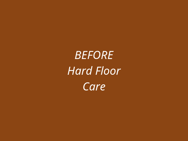 Hard Floor Care Before